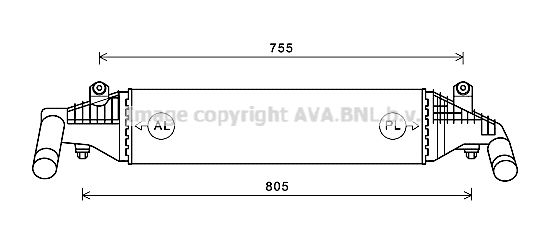 AVA QUALITY COOLING Интеркулер MZ4267